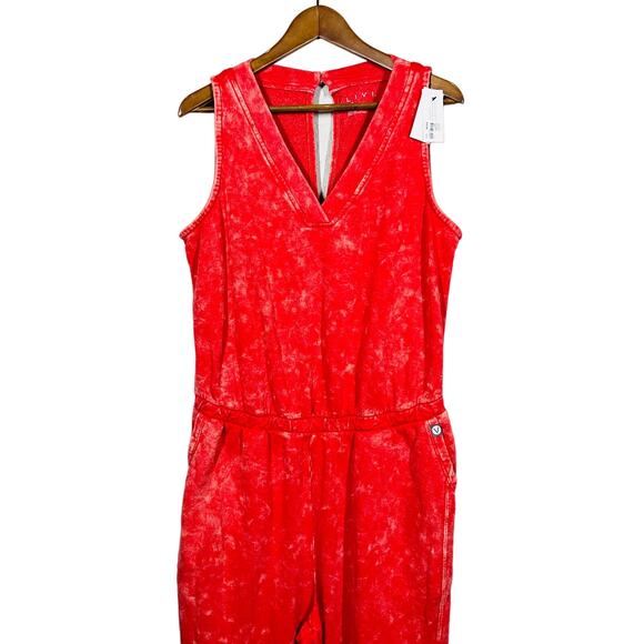 NEW! Lane Bryant Livi Activewear Jumpsuit Romper Sleeveless Salmon - 14/16 - Picture 1 of 5